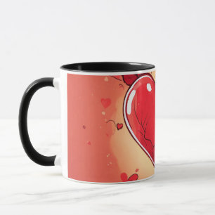 Caneca #mug #coração impressão mug "Amor em Cada Sip: Cor