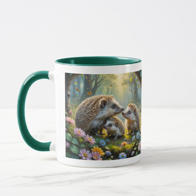 Caneca Mug da Família Hedgehog (Esquerda)