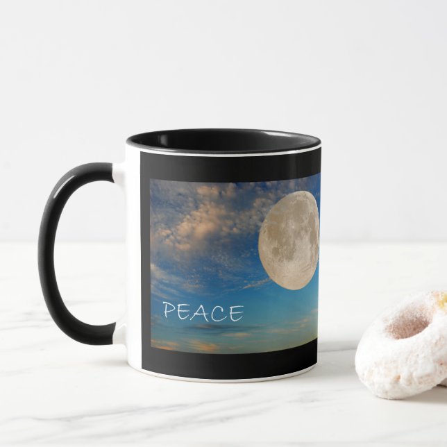 Caneca Mug da Lua da Paz (Com Donut)