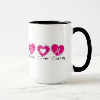 Caneca Mug de amigos do Peace Love