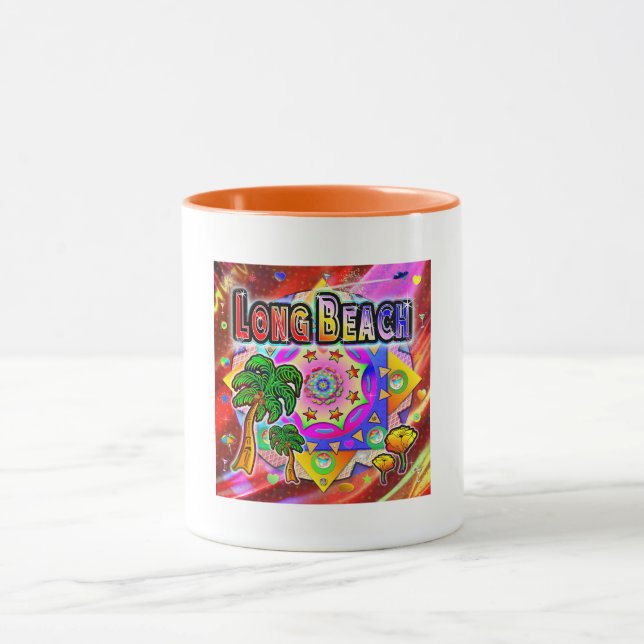 Caneca Mug de Amigos Tropicais de Long Beach (Centro)