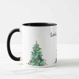 Caneca Mug de Árvore de Natal Festiva