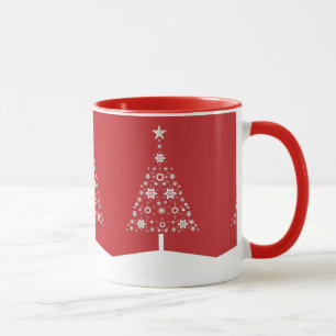 Caneca Mug de Árvore de Natal Personalizado