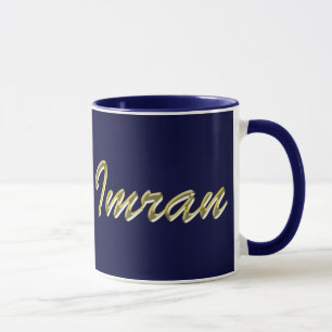 Caneca Mug de Bebendo de presente com marca de nome IMRAN