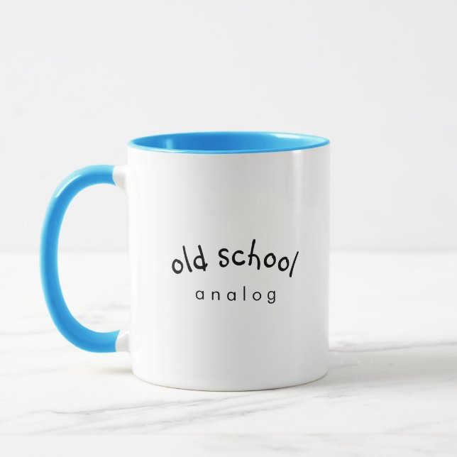 Caneca Mug De Café Analógico Da Escola Antiga (Esquerda)