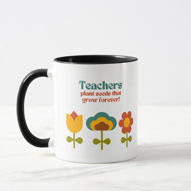 Caneca Mug de Café de Apreciação do Professor (Esquerda)