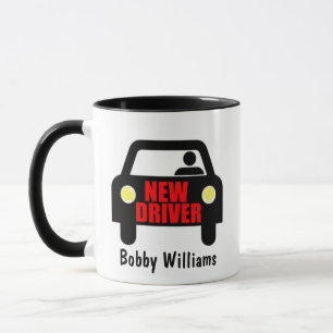 Caneca Mug de Café de Licença de Drivers Novos Personaliz