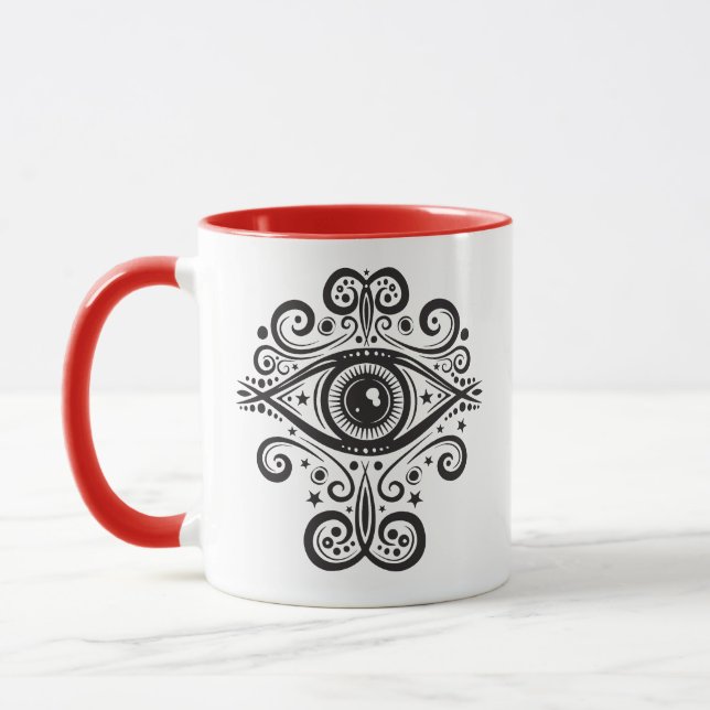 Caneca Mug De Café De Olho Místico (Esquerda)