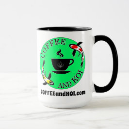 Caneca Mug de café grande - Café e Koi