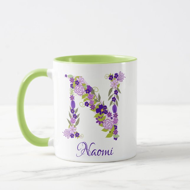 Caneca Mug De Café, Lavanda Roxo, 11 Oz (Esquerda)