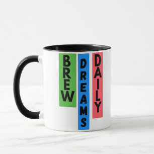 Caneca Mug de Café Motivacional: Faça Sonhos Diariamente
