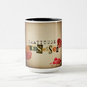 Caneca Mug De Café Obcecado Pela Gratidão