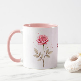 Caneca Mug de Café Personalizado de Flor do Mês de Junho