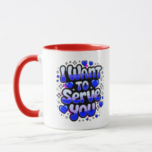 Caneca Mug De Café Personalizado "Quero Servir-Te" - Româ