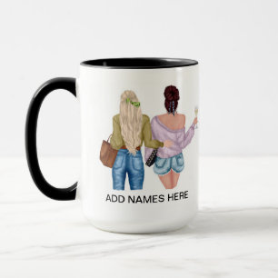 Caneca Mug de Café Personalizável para Melhores Amigos