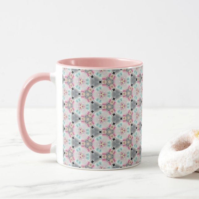 Caneca Mug De Café Quinto, Silencioso, Retro Pink (Com Donut)
