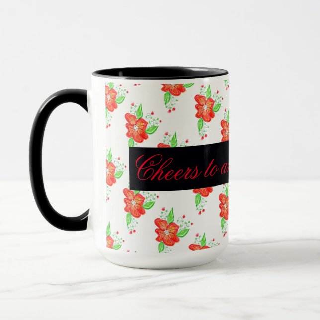 Caneca Mug De Café Vermelho Claro (Esquerda)