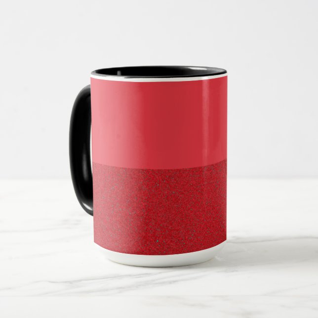 Caneca Mug De Café Vermelho De Tomate De Dois Tons - Pers (Frente Esquerda)