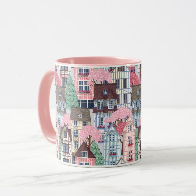 Caneca Mug de Casas Bonitas (Frente Esquerda)