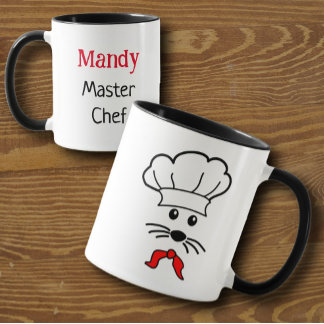 Caneca Mug de Chef Mestre de Mouse Personalizável