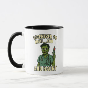 Caneca Mug de Cirurgia do Dia de as Bruxas engraçado