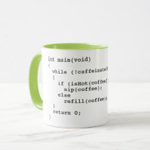 Mug de código de café para desenvolvedores de soft