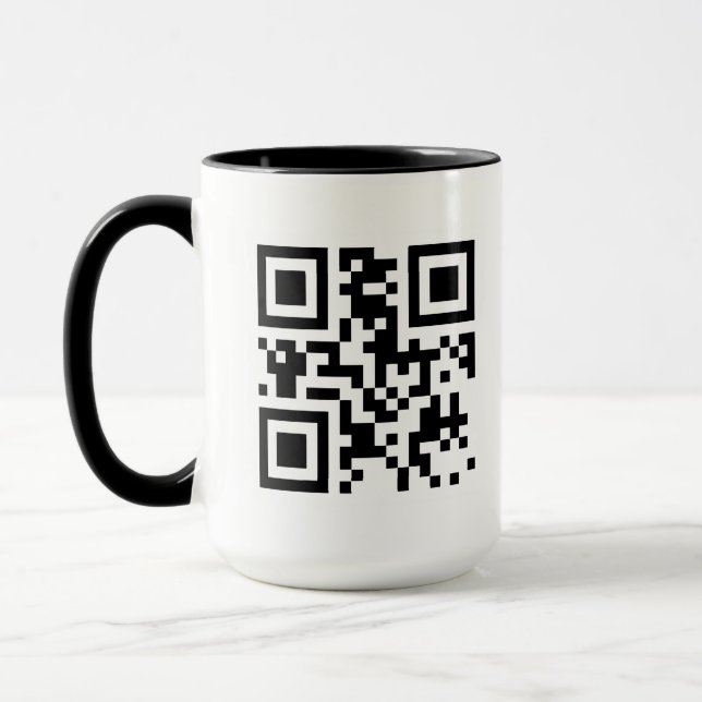 Caneca Mug de código QR personalizado (Esquerda)