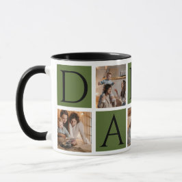 Caneca Mug de Colagem de Fotos - 5 Fotos | Dia de os pais