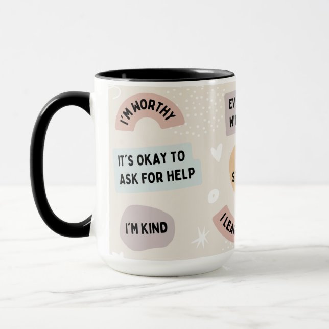 Caneca Mug de Confirmação com Cotações Positivas (Esquerda)