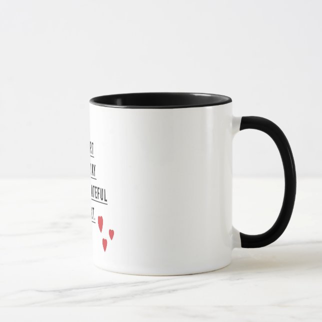 Caneca Mug de Cotação Inicial Grata - Iniciar Cada (Direita)