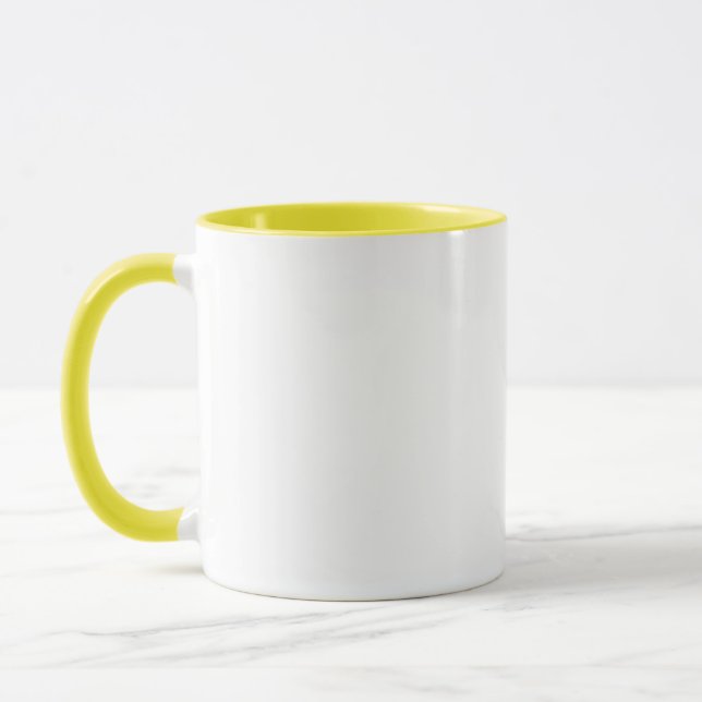 Caneca Mug de Destaque Amarelo de 11 oz para Sips do Dia  (Esquerda)