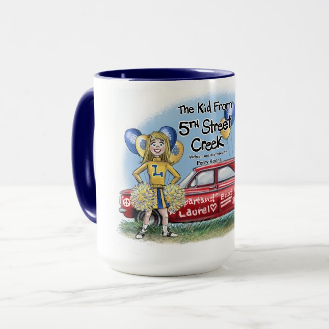 Caneca Mug de dois tons, 15 oz (Frente Esquerda)