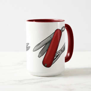 Caneca Mug de faca multiferramenta estilo suíço M para Pa