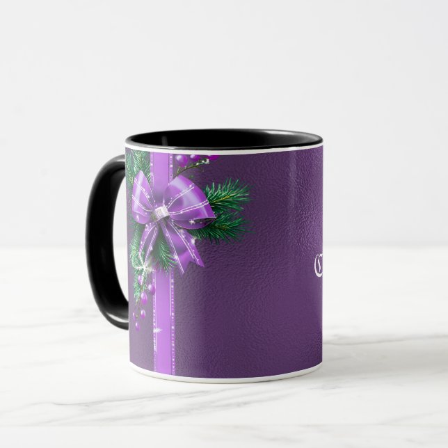 Caneca Mug de Feriado de Arco Roxo (Frente Esquerda)