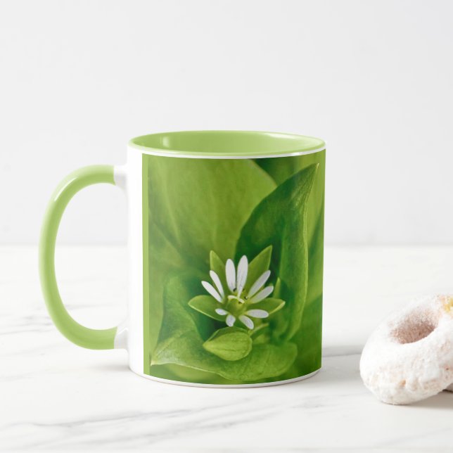 Caneca Mug de Flor de Galinha (Com Donut)
