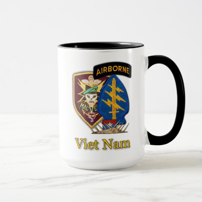 Caneca Mug de Força Especial de PATCH MAC V SOG (Direita)