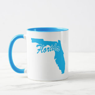 Caneca Mug De Forma Do Estado Da Flórida