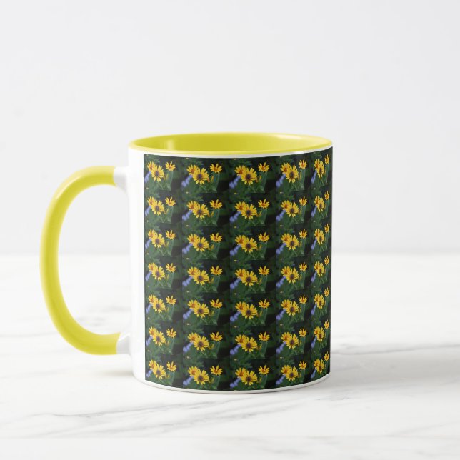 Caneca Mug de Foto de Flor Amarelo (Esquerda)