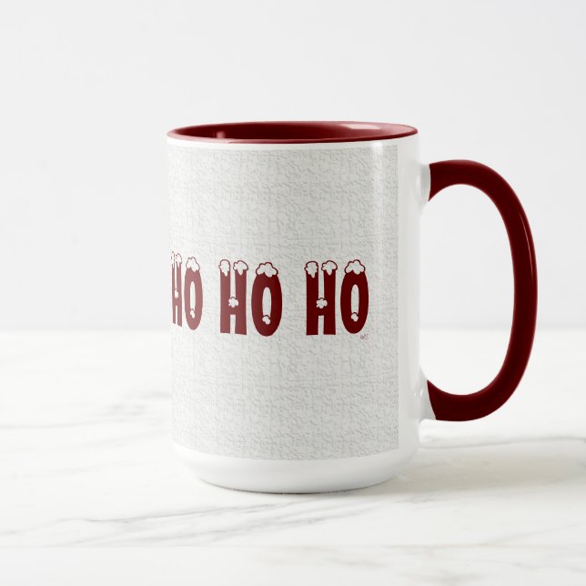 Caneca Mug de Frost Vermelho HOHOHO (Direita)