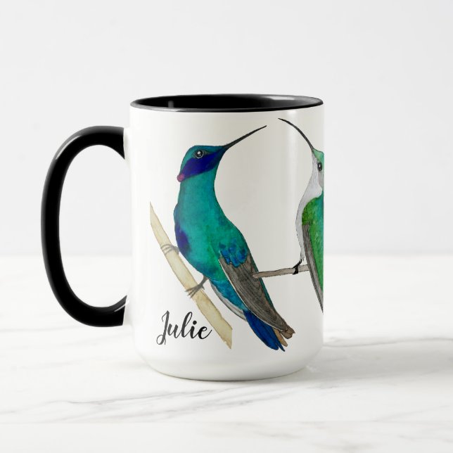 Caneca Mug de Hummingbird Personalizado (Esquerda)