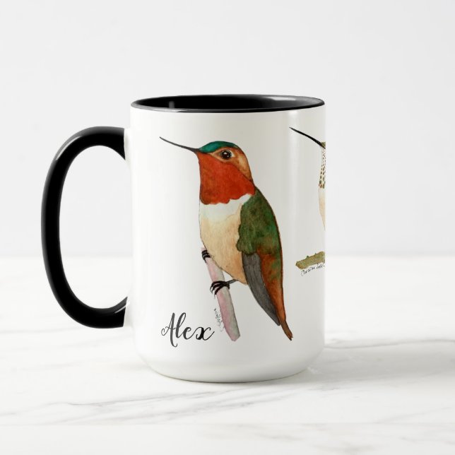 Caneca Mug de Hummingbird Personalizado (Esquerda)
