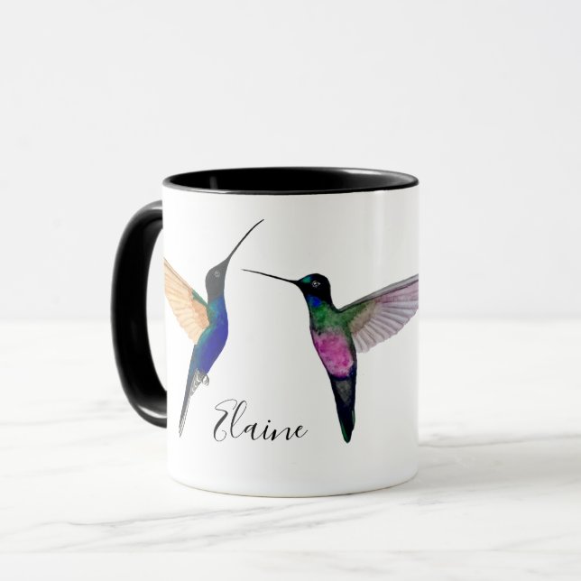 Caneca Mug de Hummingbird Personalizado (Frente Esquerda)