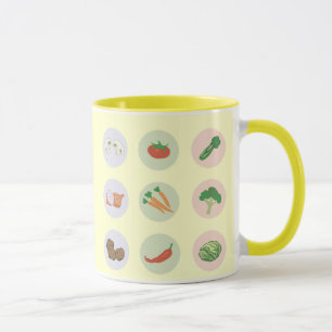 Caneca Mug de legumes
