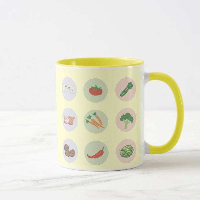 Caneca Mug de legumes (Direita)
