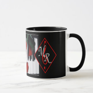 Caneca Mug de logotipo de Rosa Michael com chaves para pi
