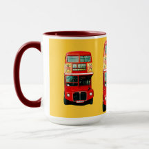 Mug de Londres com ônibus