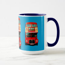 Mug de Londres com ônibus
