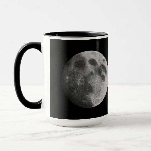 Caneca Mug de Lua Completa Digital (Esquerda)