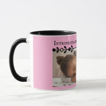 Mug de Memória Rosa Introduvertida