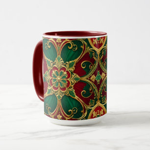 Caneca Mug de Natal Vermelho Verde